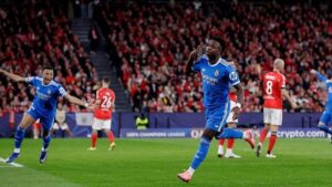 Vinicius Jr. Cetak Gol Indah, Real Madrid Taklukkan Benfica 1-0 di Leg Pertama Liga Champions