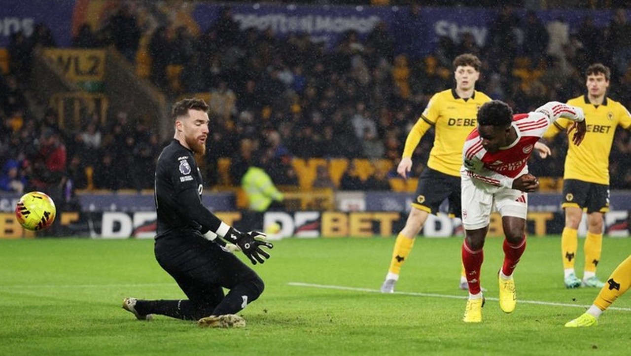 Babak Pertama Liga Inggris: Gol Bukayo Saka Bawa Arsenal Ungguli Wolves 1-0 Babak Pertama Liga Inggris: Gol Bukayo Saka Bawa Arsenal Ungguli Wolves 1-0