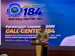 BNN Luncurkan Call Center 184, Kepala BNN Minta Operator Responsif Layani Warga 24 Jam