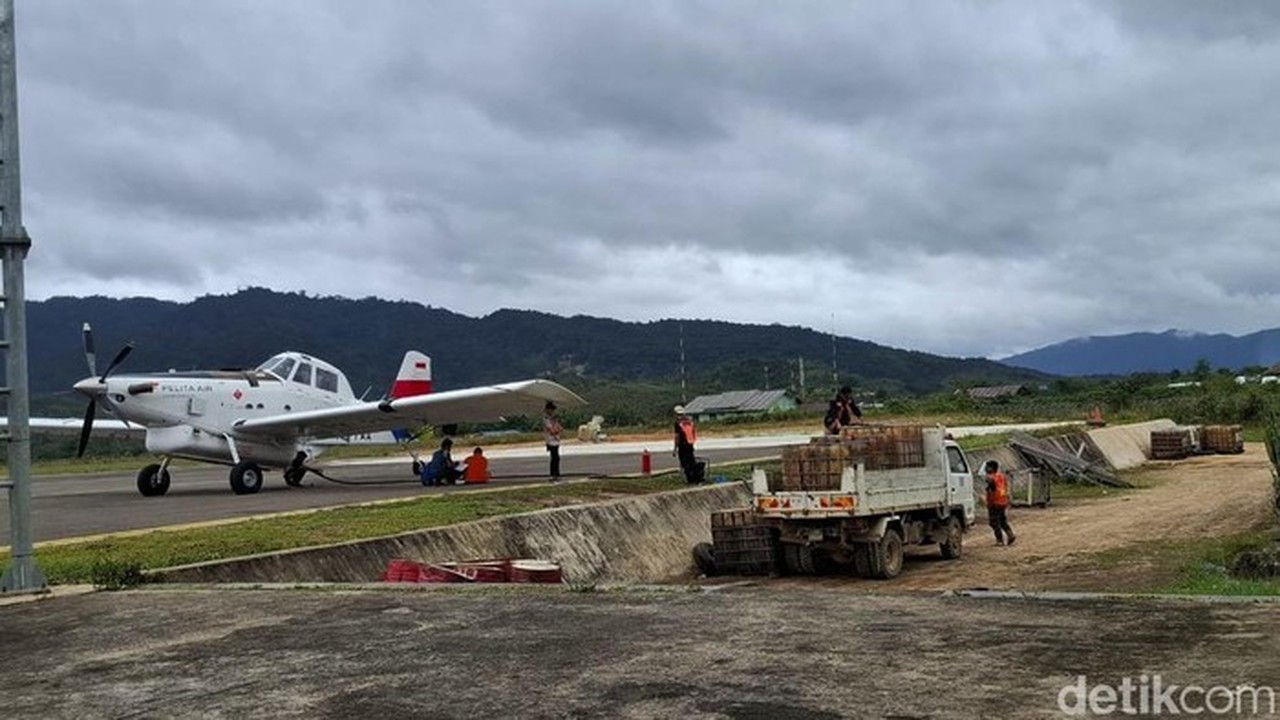 Pesawat Pengangkut BBM Diduga Jatuh di Kaltara, Asap Tebal Membubung dari Bukit