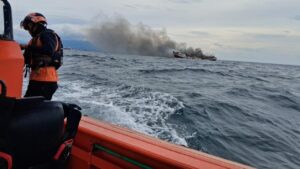 Kapal Nelayan KM Marina 7 Terbakar di Perairan Cilegon, Satu Awak Kapal Tewas