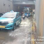 Underpass Simprug Kebayoran Terendam Banjir, Lalu Lintas Tersendat 25 Cm