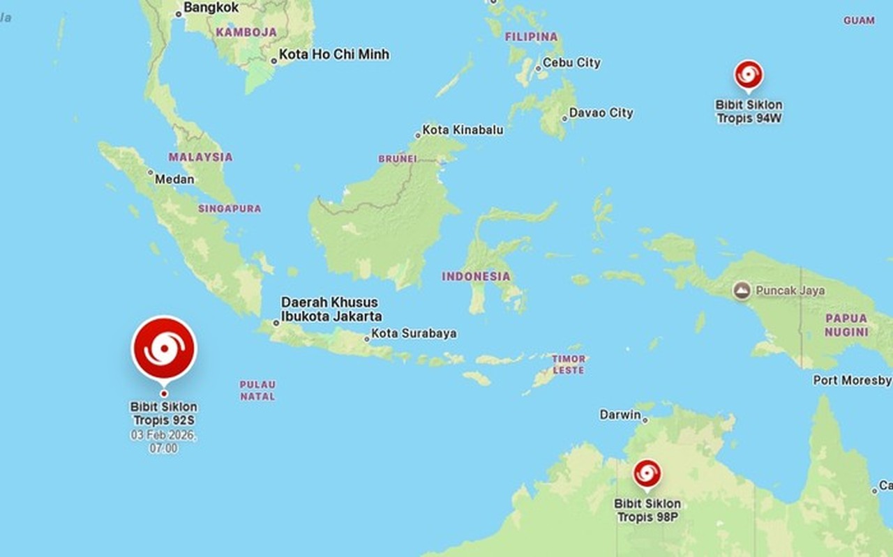 Tiga Bibit Siklon Tropis Mengancam Indonesia, Waspadai Cuaca Ekstrem di Wilayah Ini