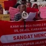 Warga Karawang Protes Penutupan Jalan Akses Stadion Singaperbangsa, Minta Kebijakan Dicabut