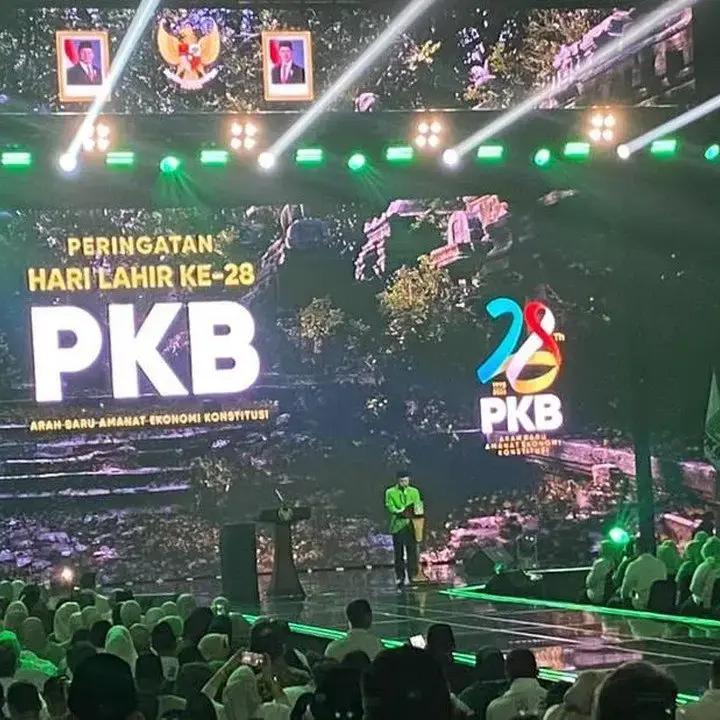 Cak Imin Sapa Puan, Zulhas, AHY di Harlah PKB: Sahabat Perjuangan