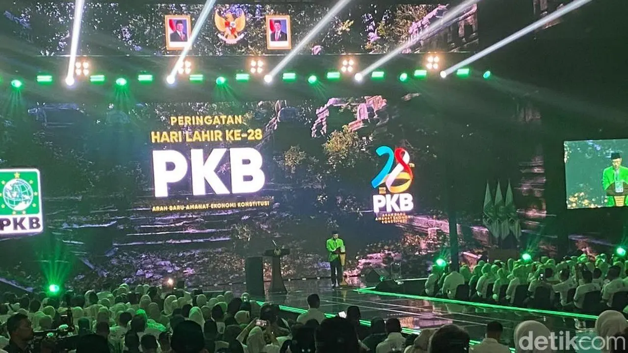 Cak Imin Sapa Puan, Zulhas, AHY di Harlah PKB: Sahabat Perjuangan