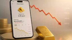 Harga Emas Digital Anjlok, Update Per Hari Rabu 8 Juli 2026