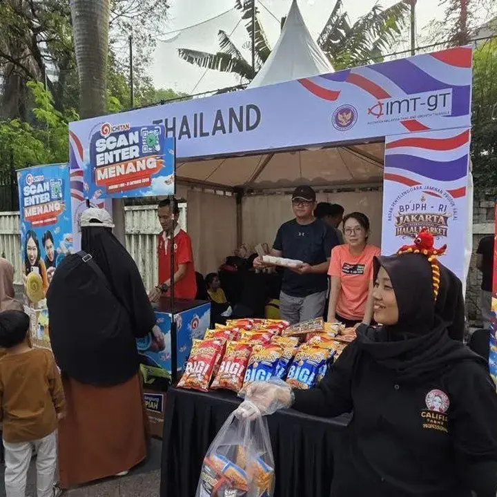 International Halal Market di CFD HI, Warga Cicipi Makanan Thailand-Malaysia