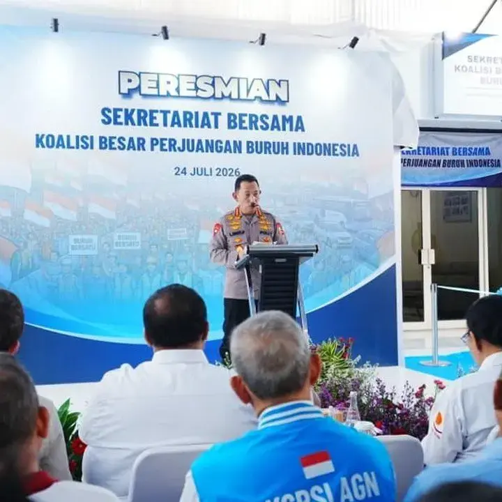 Kapolri Ajak Buruh Berkolaborasi Ciptakan Iklim Investasi Kondusif di Indonesia