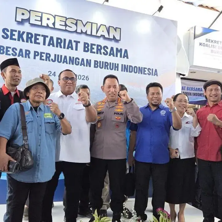 Kapolri Jenderal Listyo Sigit Berjanji Perjuangkan Buruh Hingga Akhir Hayat