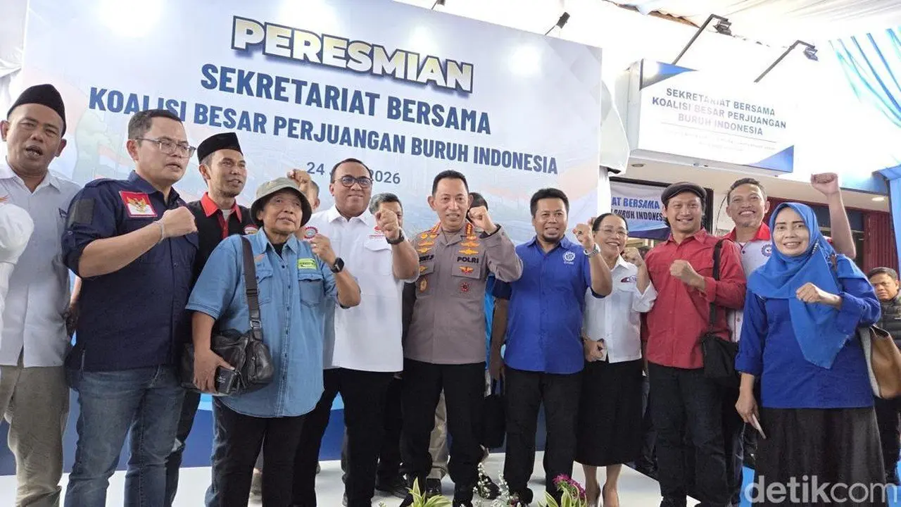 Kapolri Jenderal Listyo Sigit Berjanji Perjuangkan Buruh Hingga Akhir Hayat