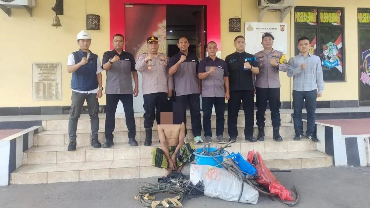 Karyawan Pabrik di Bogor Tertangkap Basah Curi Kabel Tembaga