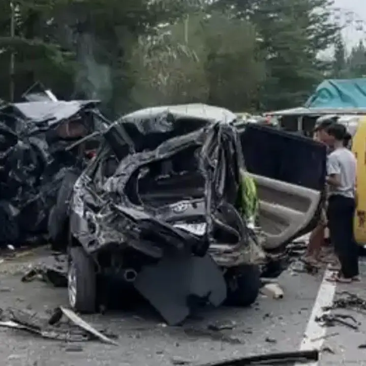 Kecelakaan Beruntun 8 Kendaraan di Sibolangit, 2 Orang Meninggal
