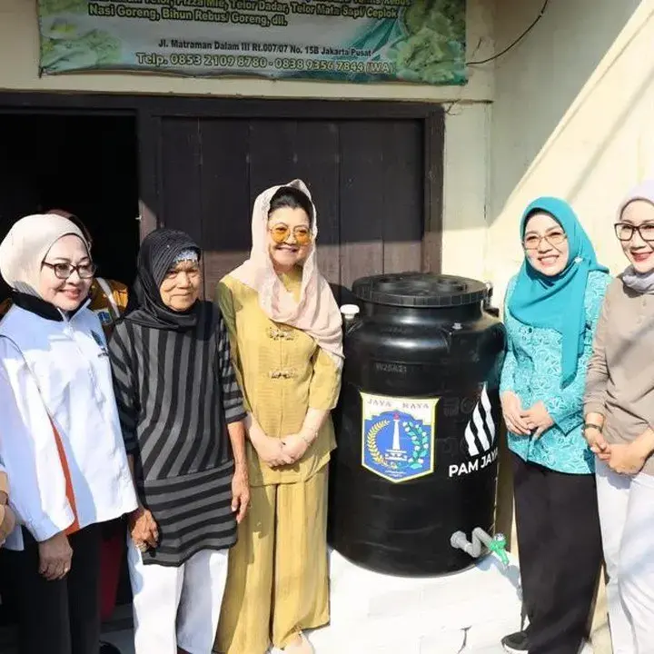 PAM JAYA Distribusikan 500 Toren Gratis Untuk Warga Jakarta Pusat