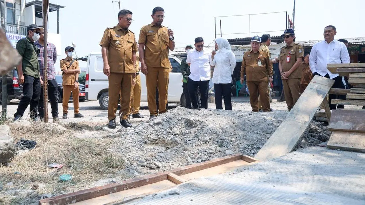 Pemprov Banten Rekonstruksi Jalan Teluknaga-Dadap dengan Beton