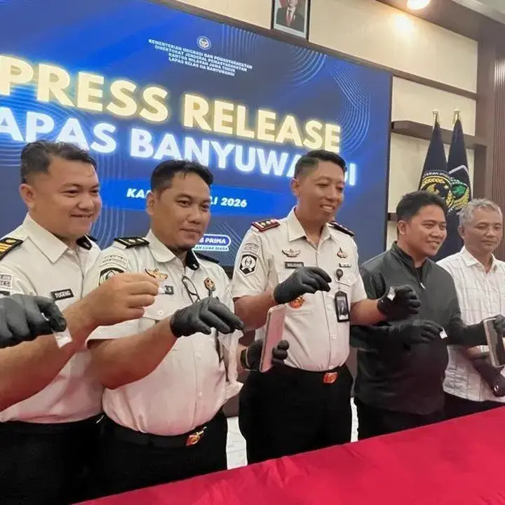 Pengunjung Perempuan Terjaring Bawa Lima Paket Diduga Sabu di Lapas Banyuwangi