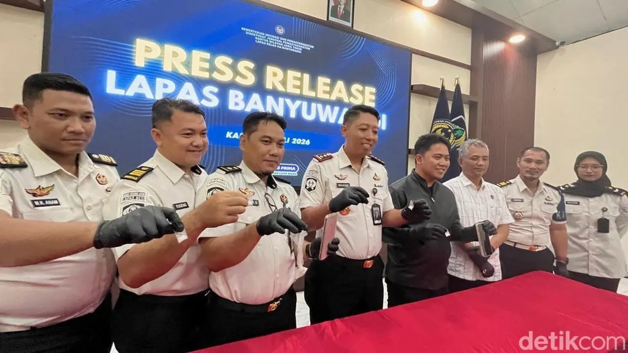 Pengunjung Perempuan Terjaring Bawa Lima Paket Diduga Sabu di Lapas Banyuwangi