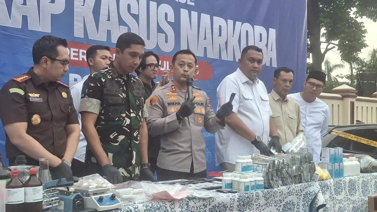Polres Bogor Ungkap 74 Kasus Narkoba, Sita 3 Kg Sabu dan Ribuan Pil Ekstasi