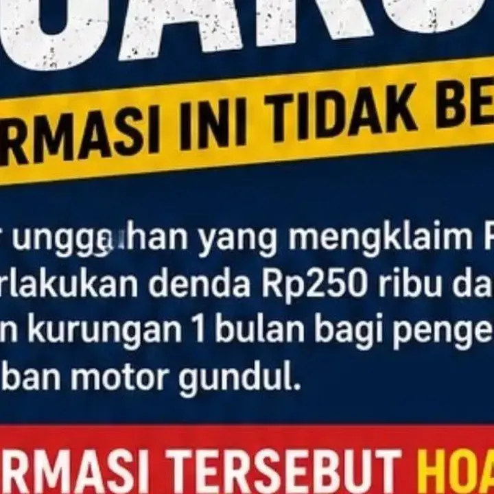 Polri Bantah Hoaks Denda Rp 250 Ribu untuk Ban Gundul