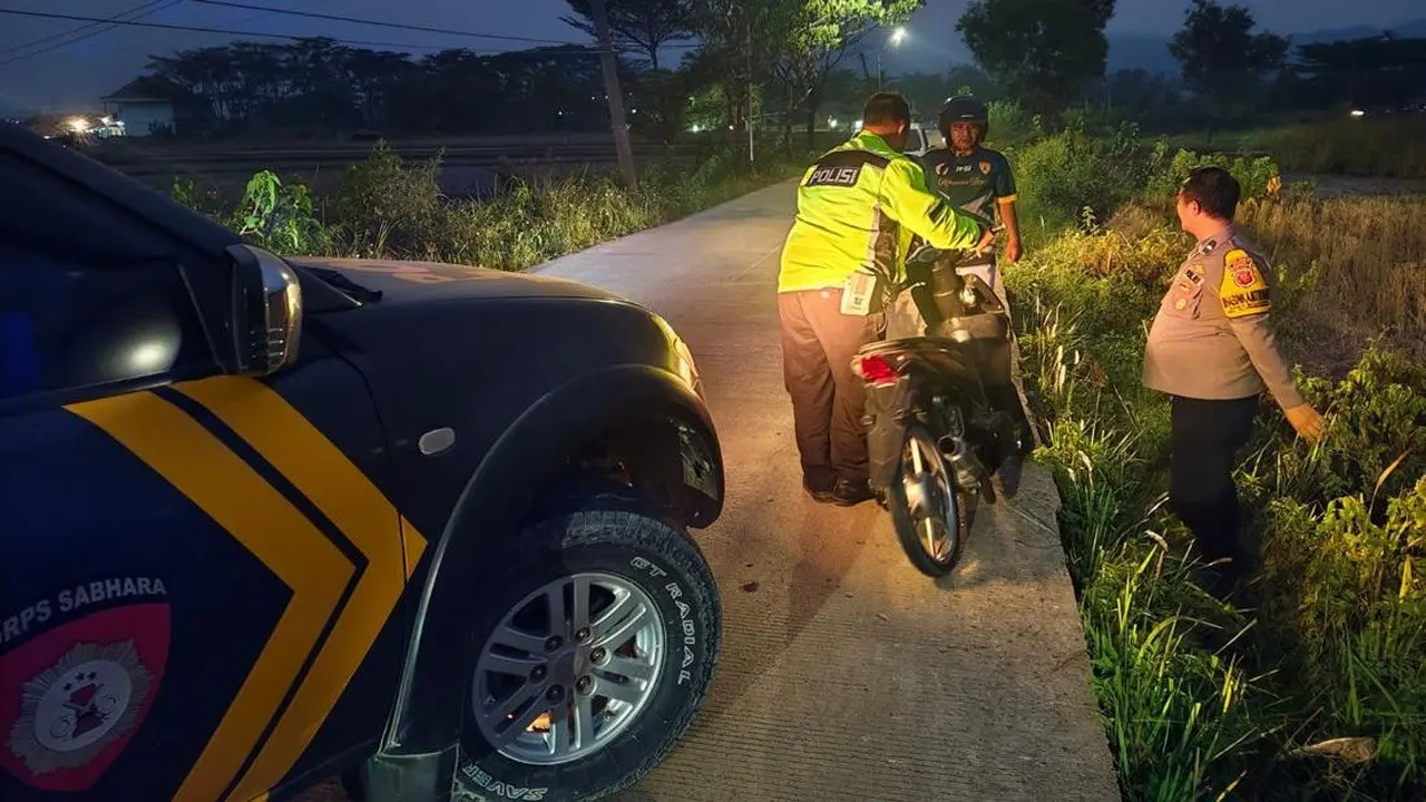 Polsek Bubarkan Balap Liar di Klapanunggal, Satu Motor Diamankan