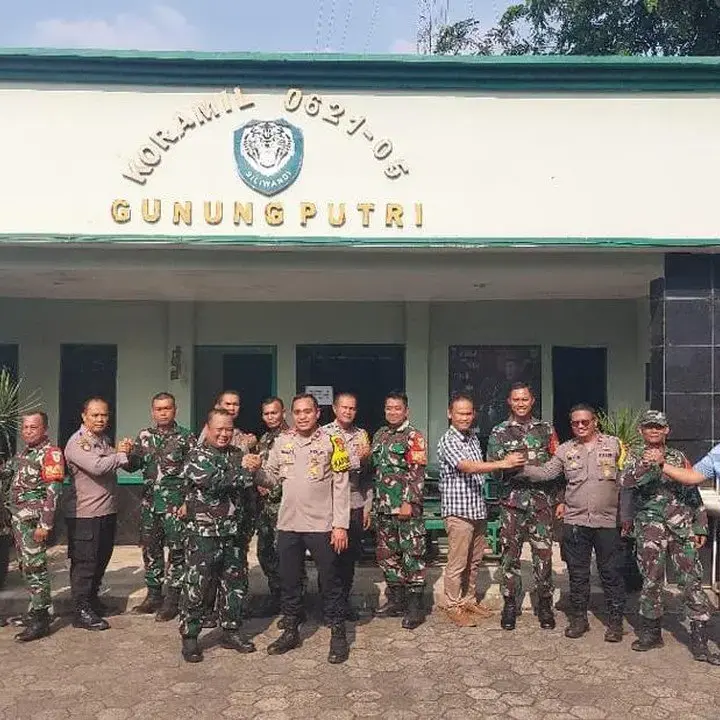 Polsek-Polsek di Bogor Kunjungi Koramil untuk Perkuat Sinergitas Wilayah