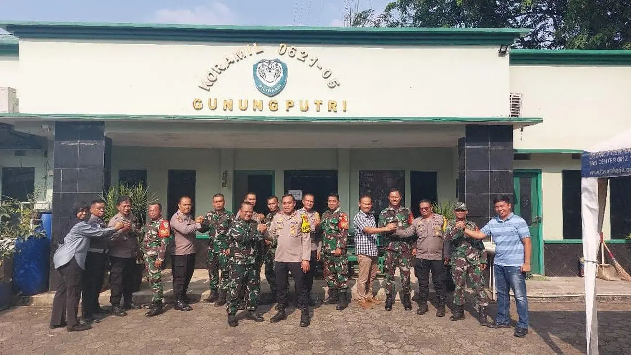 Polsek-Polsek di Bogor Kunjungi Koramil untuk Perkuat Sinergitas Wilayah