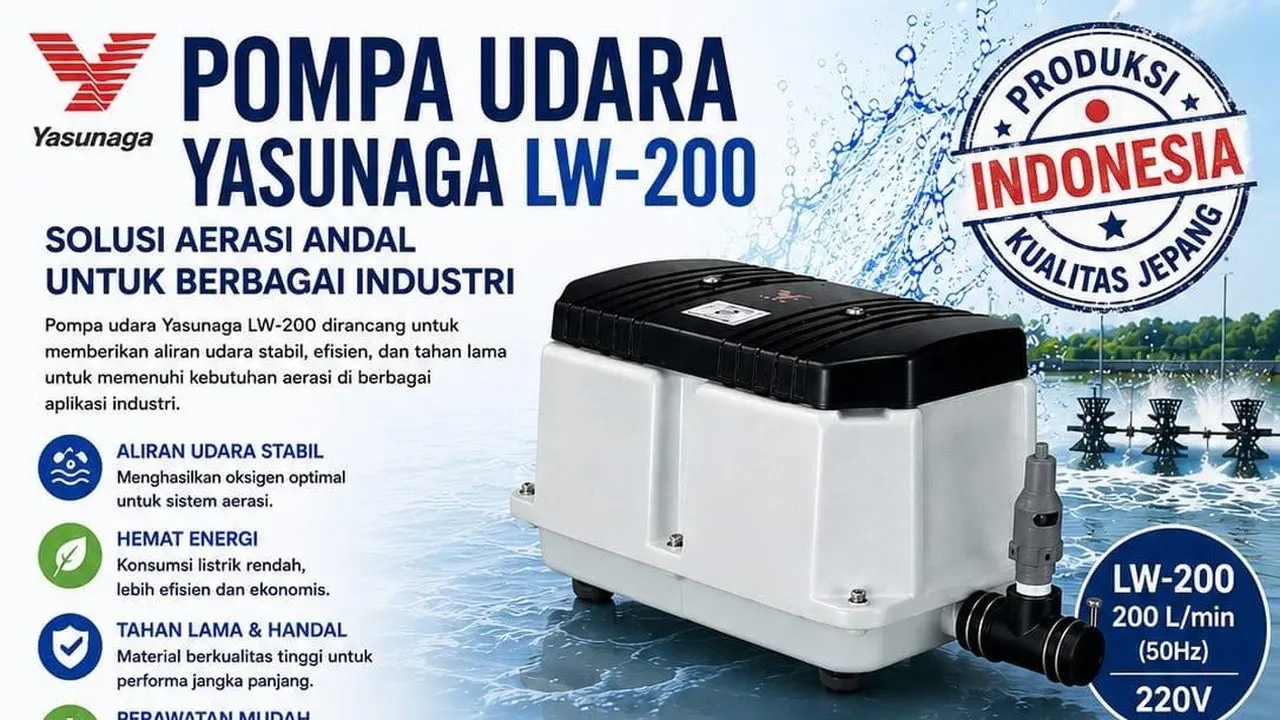 Pompa Udara Yasunaga Penting untuk Kelola Limbah Program MBG dan Sekolah Rakyat