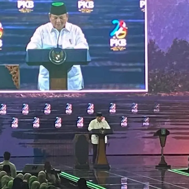 Prabowo Lontarkan Candaan “Mas Bahlil Ganteng” di Harlah PKB