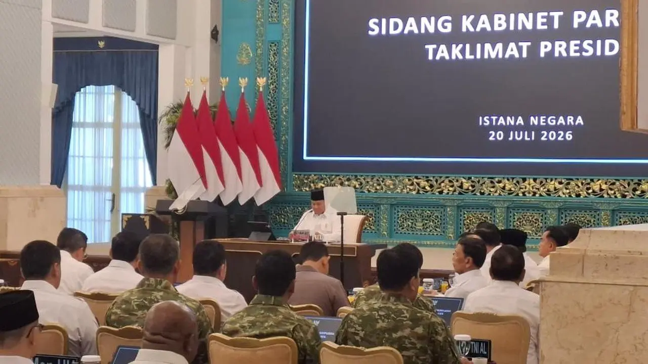 Prabowo Pimpin Sidang Kabinet Evaluasi Kinerja Pemerintah