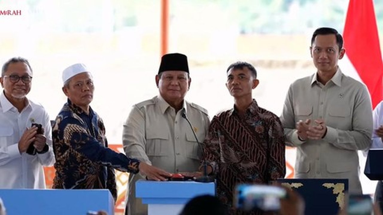Prabowo Resmikan Lima Bendungan Senilai Rp9,79 Triliun Secara Serentak