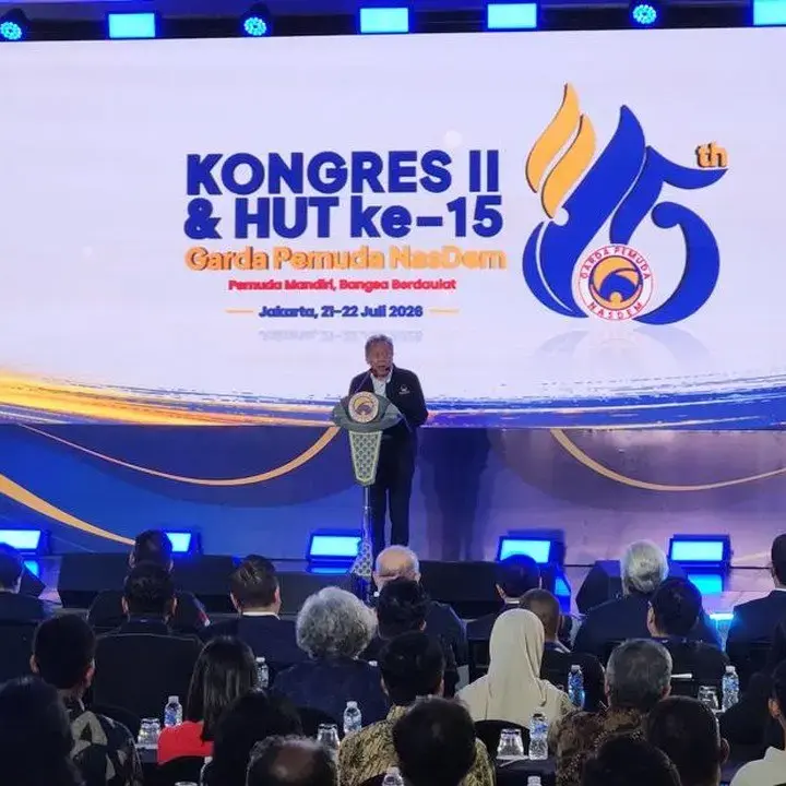 Saan Mustopa Buka Kongres GP NasDem, Targetkan Partai Masuk 3 Besar Pemilu 2029