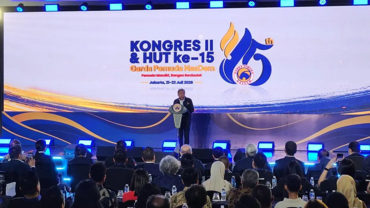 Saan Mustopa Buka Kongres GP NasDem, Targetkan Partai Masuk 3 Besar Pemilu 2029