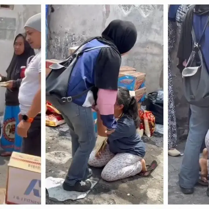Wanita Ini Sujud Minta Maaf Setelah Suami Bakar 10 Rumah di Lubuklinggau