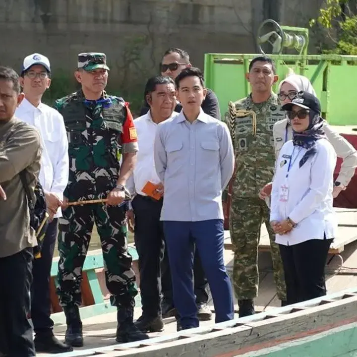 Wapres Tinjau Pembangunan Jembatan Way Bungur Didampingi Wagub Lampung